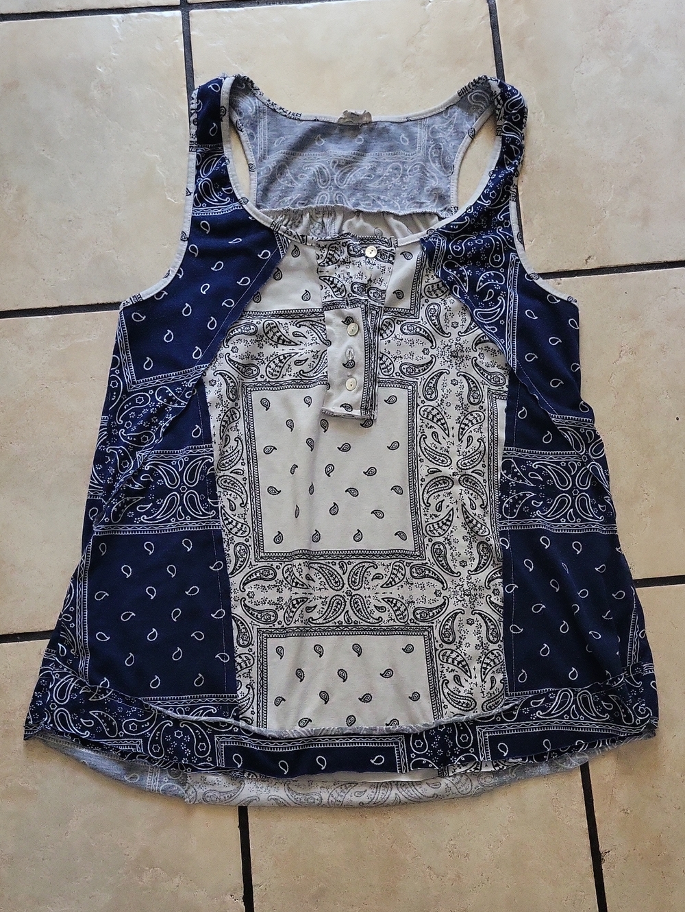 POL Paisley Patchwork Tank